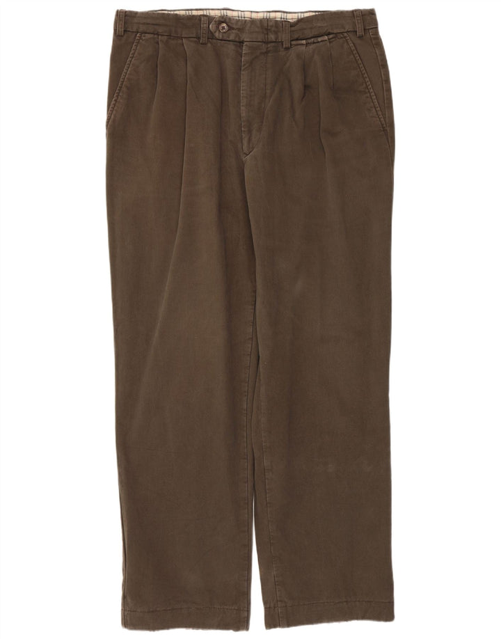 Pantaloni chino pentru bărbați Burberry IT 50 Medium W32 L29 Maro Bumbac
