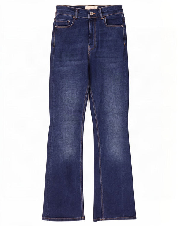 Marks & Spencer Blugi evazați cu talie înaltă pentru femei UK 8 Small W24 L29 Blue