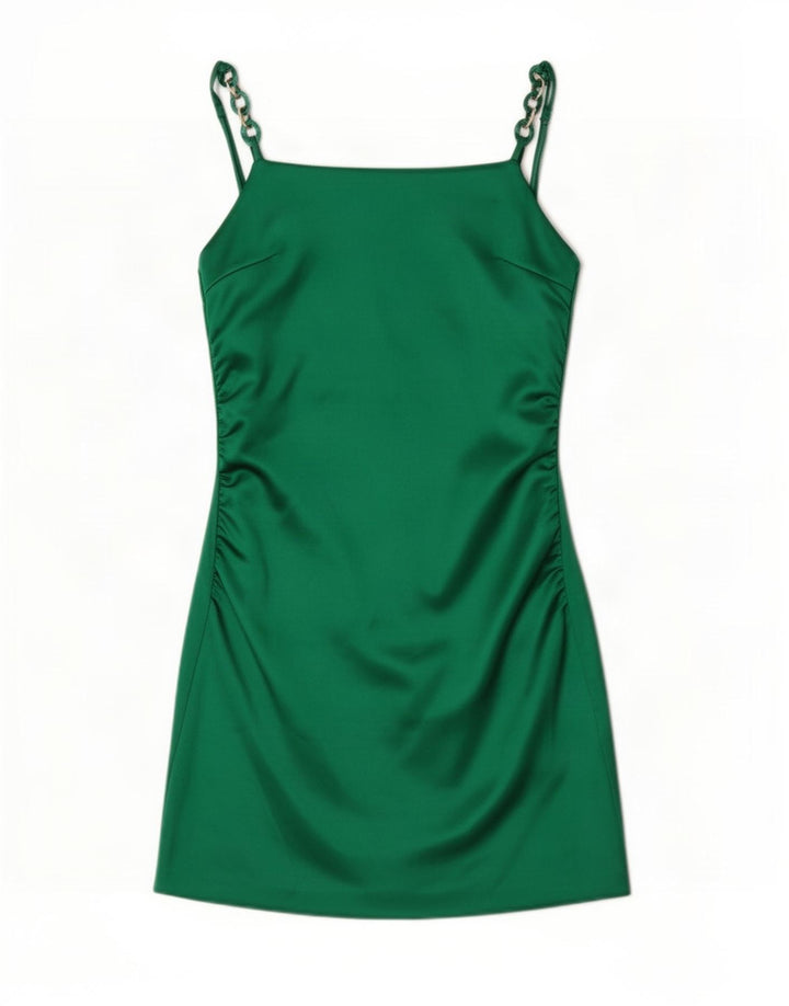 Rochie slip pentru femei Zara UK 8 Small Green Poliester