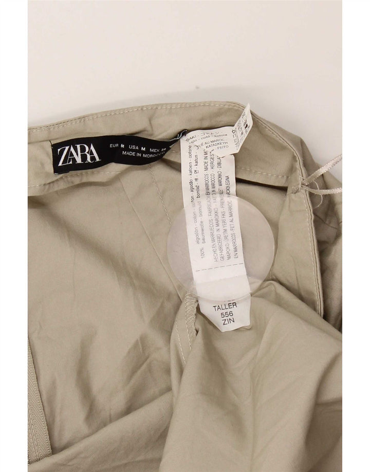Fusta Maxi Femei Zara Medium W28 Verde Bumbac