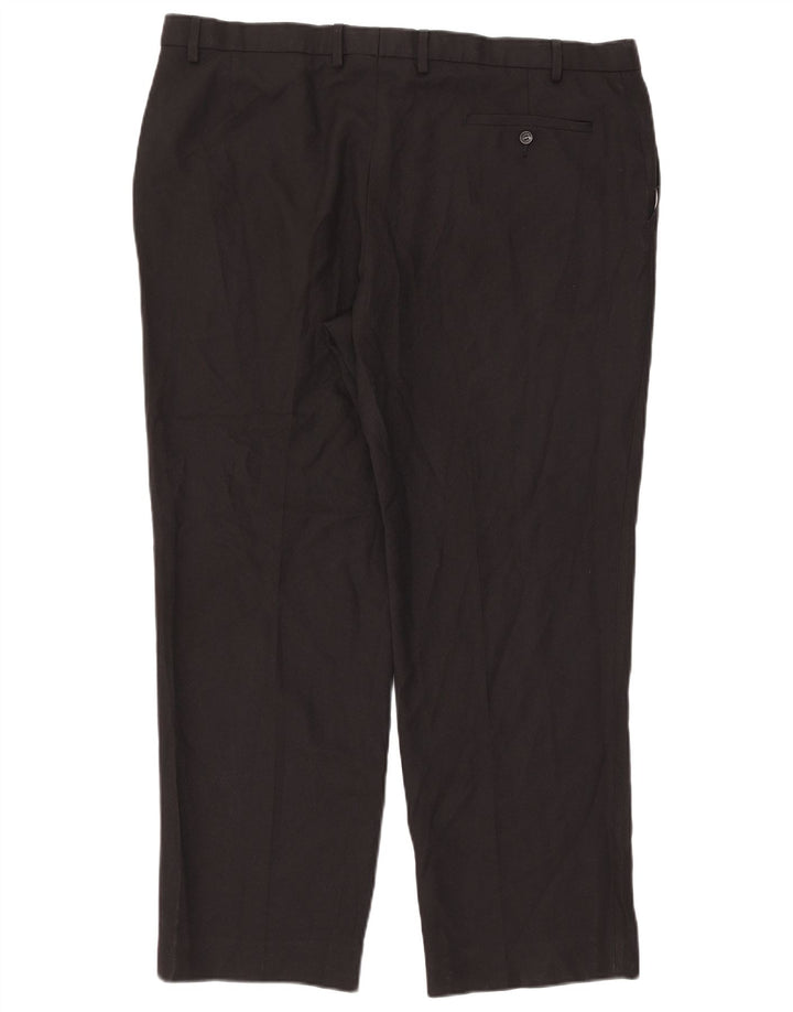 Marks & Spencer Pantaloni drepți pentru bărbați L42 L31 Poliester negru