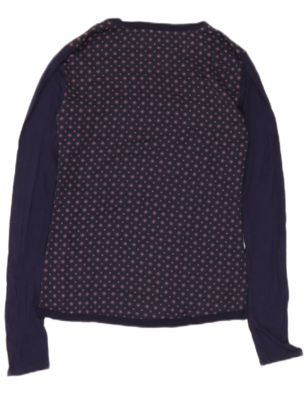 Top pentru femei Tommy Hilfiger cu mânecă lungă UK 12 Medium Bleumarin Geometric