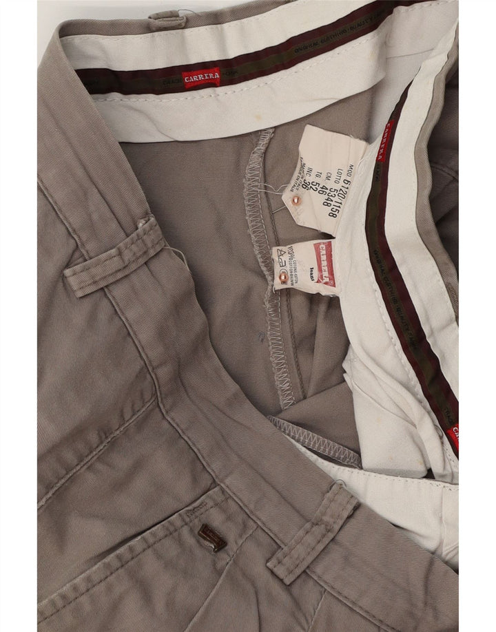 Pantaloni scurți chino pentru bărbați CARRERA W36 mare, gri, bumbac