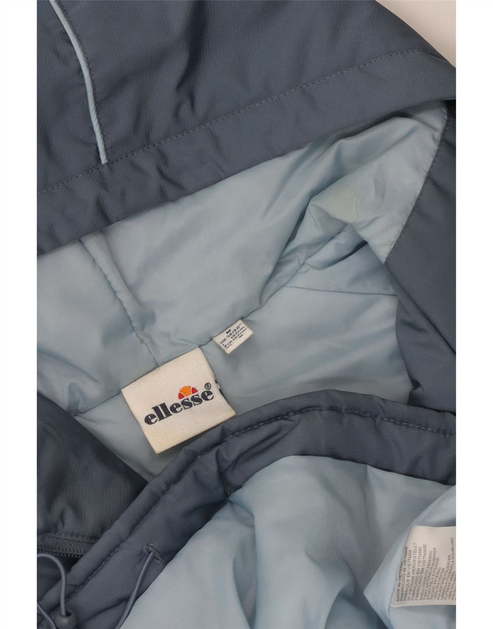 Jachetă Anorak cu glugă pentru bărbați Ellesse UK 38 Gri mediu Poliester color bloc