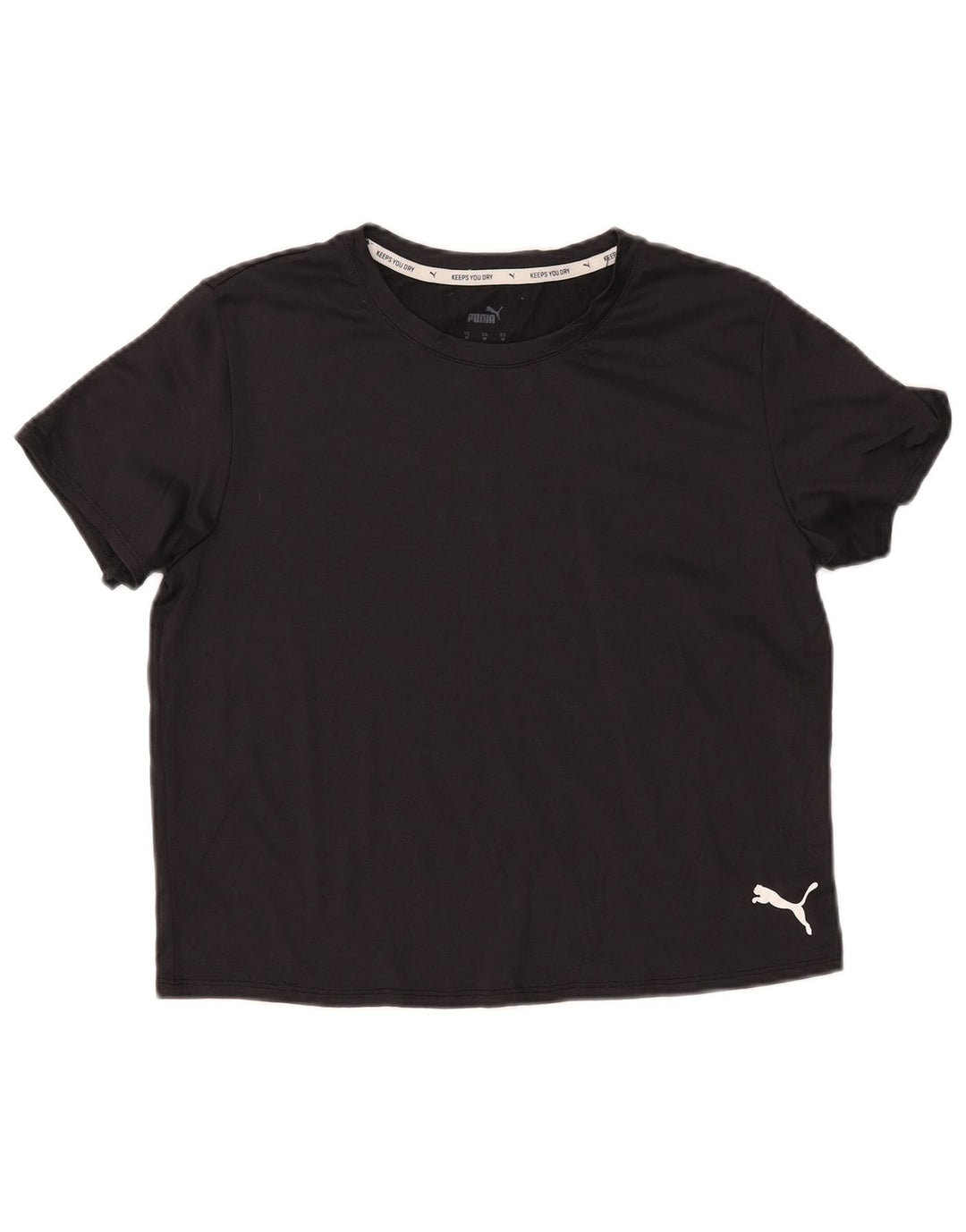 Tricou crop pentru femei PUMA UK 14 Medium Black