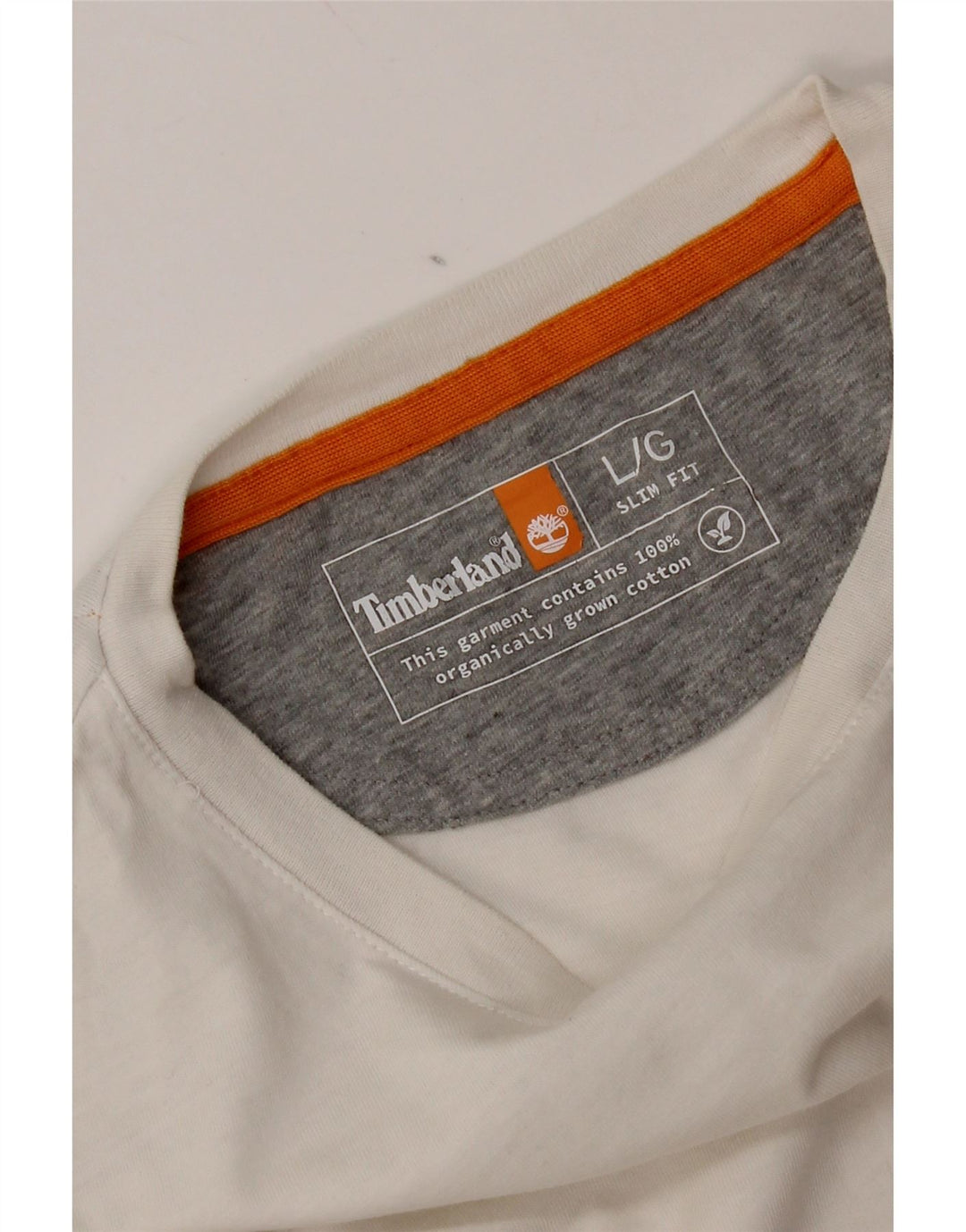 Tricou pentru bărbați Timberland Slim Fit Top mare din bumbac alb