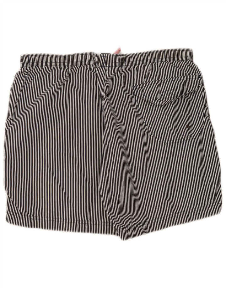 Pantaloni scurți de înot Jeckerson pentru bărbați, mari, bleumarin, poliester cu dungi