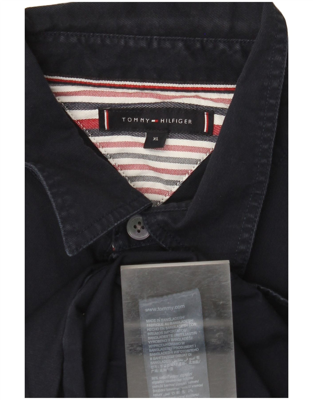 Cămașă pentru bărbați TOMMY HILFIGER XL Bumbac bleumarin