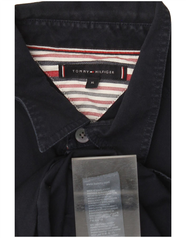Cămașă pentru bărbați TOMMY HILFIGER XL Bumbac bleumarin