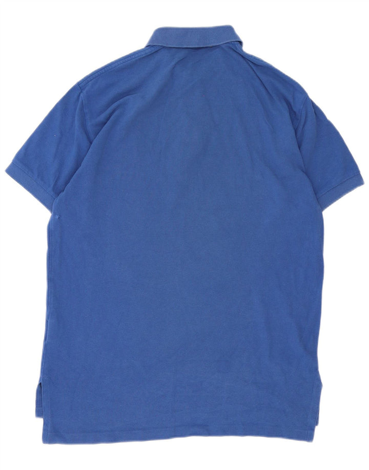 Cămașă polo Polo Ralph Lauren pentru bărbați, bumbac albastru mediu