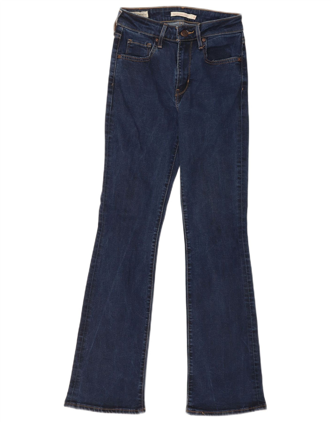 Blugi Levi's 725 cu talie înaltă Bootcut W25 L30 Blue Lyocell