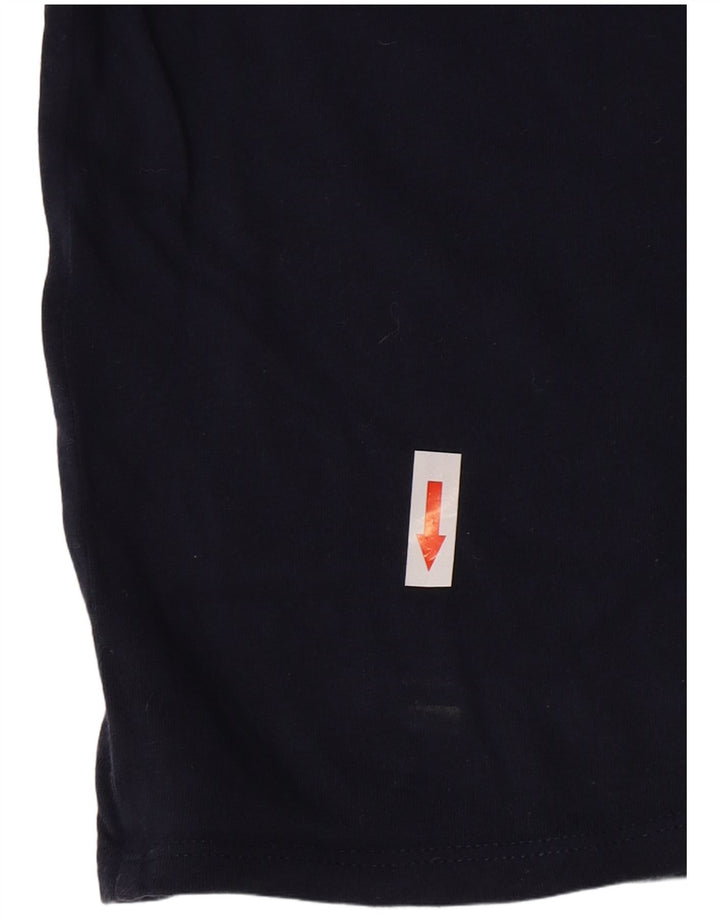 Tricou Hollister Crop Graphic pentru femei Top Medium Bleumarin Colorblock