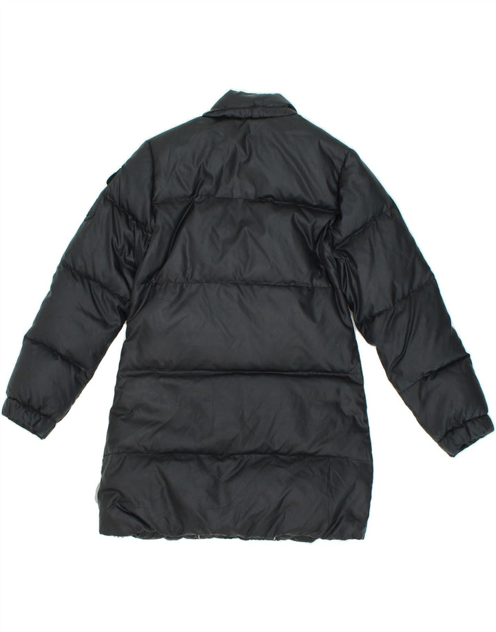 CHAMPION Girls Padded Coat 9-10 Years Medium Black Nylon Vintage Champion and Second-Hand Champion from Messina Hembry 