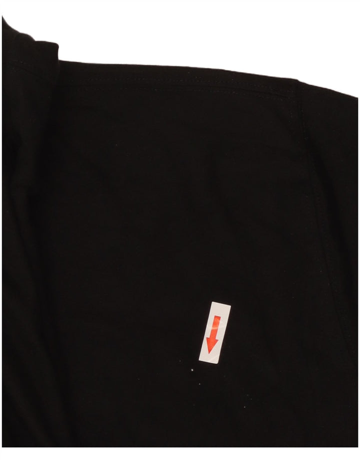 Tricou crop H&M pentru femei, UK 14, bumbac mediu negru