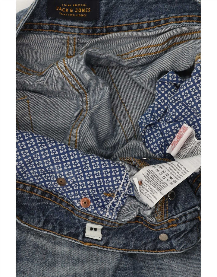 Pantaloni scurți din denim Jack & Jones pentru bărbați, de culoare medie, W32, albastru