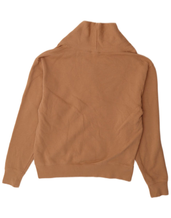 Pulover pentru damă Zara, cu gât șal, bumbac mediu, bej, UK 14