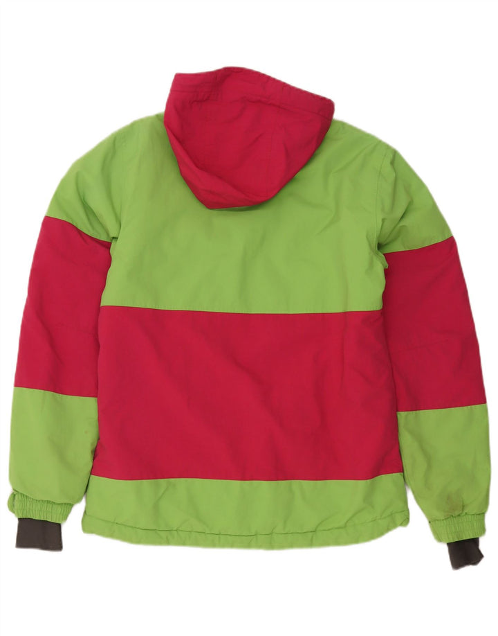 Jachetă de schi Chiemsee pentru femei, cu glugă, UK 10, verde, poliamidă color bloc