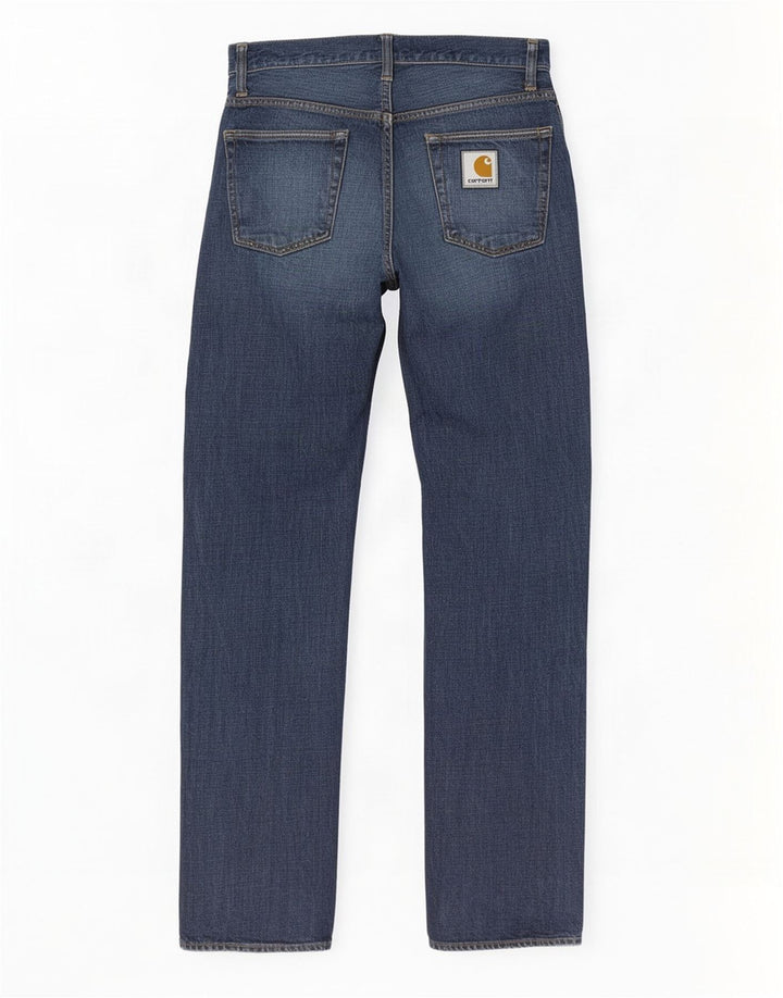 Blugi drepti pentru bărbați Carhartt W32 L34 Bumbac bleumarin