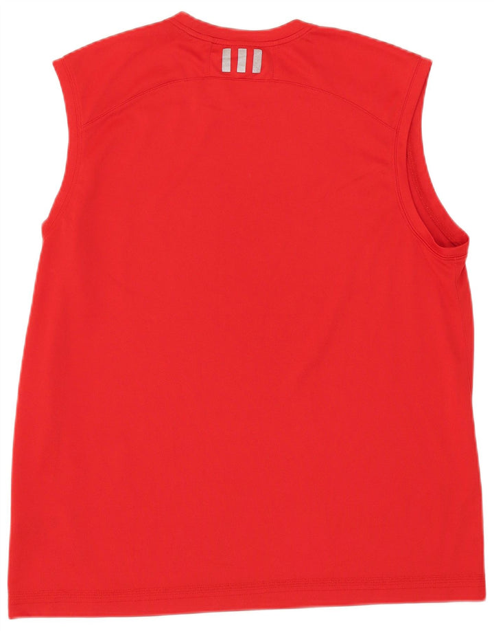 Adidas Climalite Vest Top pentru femei UK 18 XL Poliester roșu