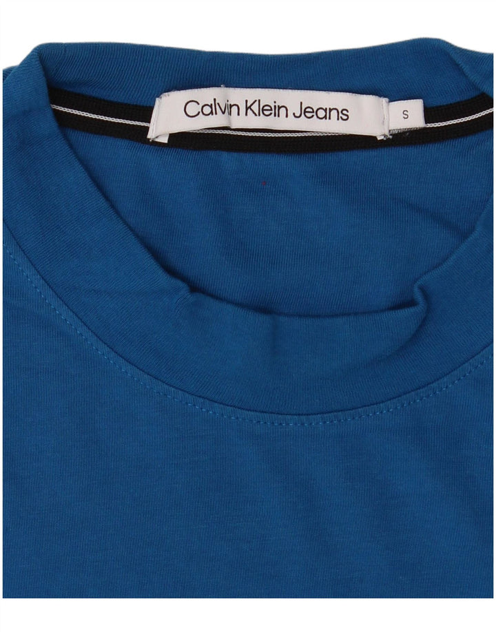 Tricou grafic pentru bărbați Calvin Klein Jeans Top Small Blue