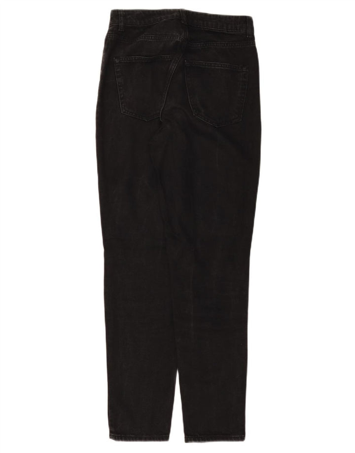 TOPSHOP Blugi Mom Tapered pentru femei W25 L29 bumbac negru