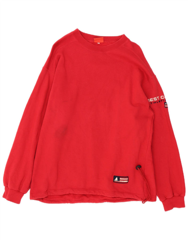 Hanorac grafic pentru bărbați Best Company Jumper Bumbac Roșu Mediu