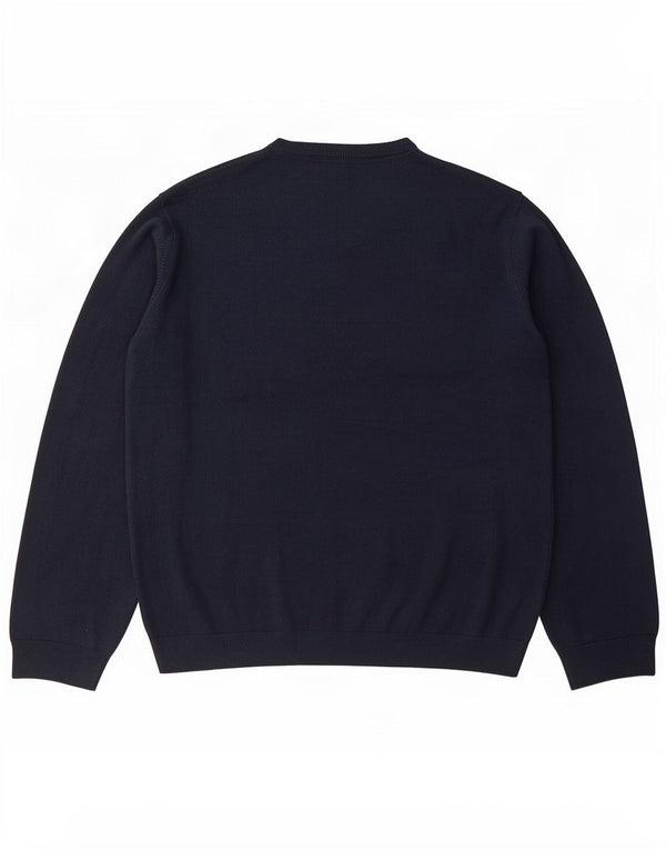 Pulover cu decolteu în V Marks & Spencer pentru bărbați, 2XL, bleumarin