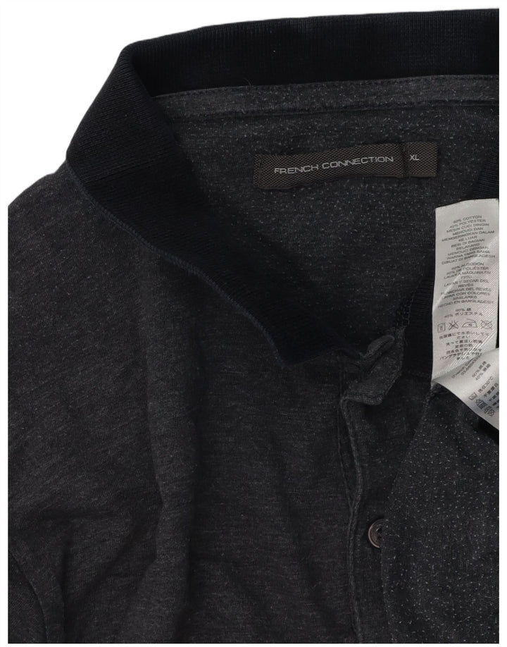 Tricou polo pentru bărbați French Connection, bumbac gri XL
