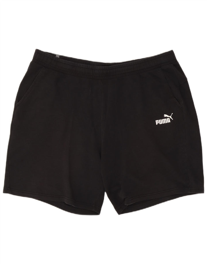 Pantaloni scurți sport pentru bărbați Puma 3XL, bumbac negru