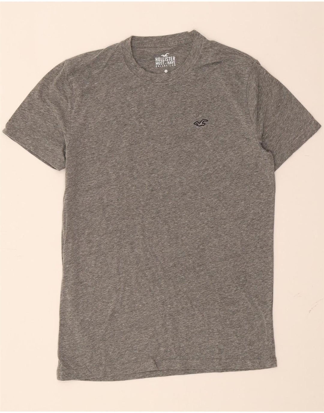 HOLLISTER Mens T-Shirt Top Small Grey Vintage Hollister and Second-Hand Hollister from Messina Hembry 