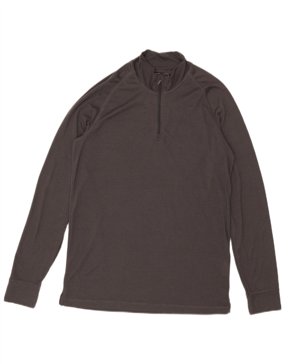 Top de trening pentru bărbați Mountain Warehouse, cu fermoar, cu gât, mare, gri