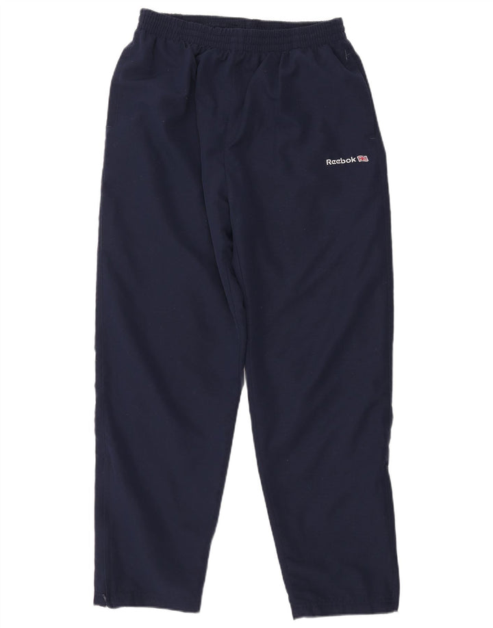 Pantaloni de trening pentru bărbați Reebok UK 14, mari, poliester, albastru