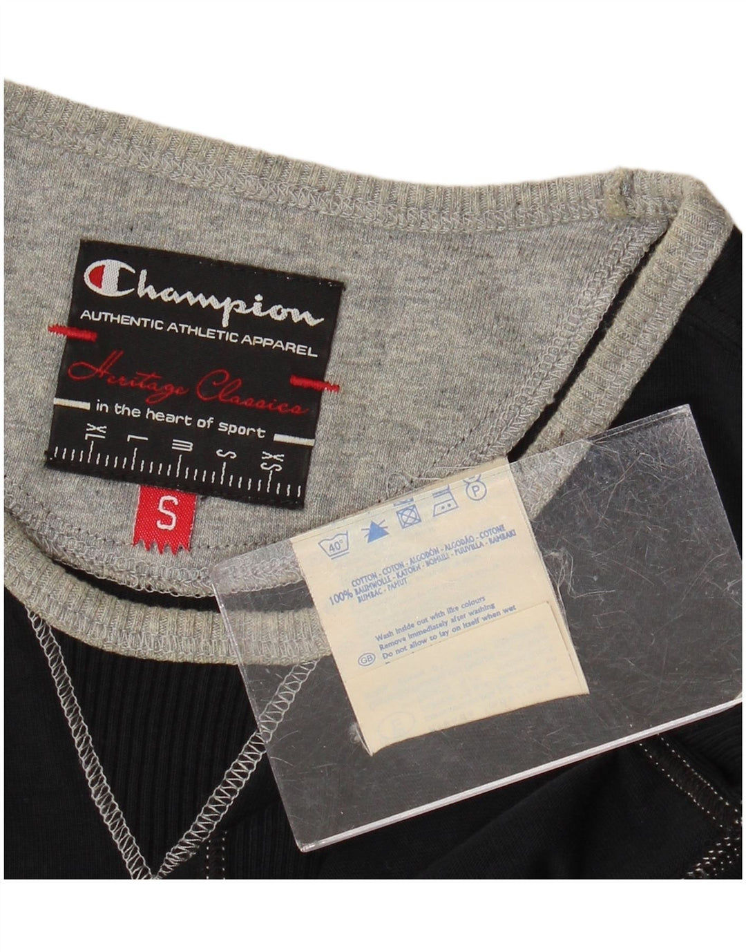 Champion pentru femei Heritage Classics Graphic Top cu mânecă lungă UK 10 Small Black
