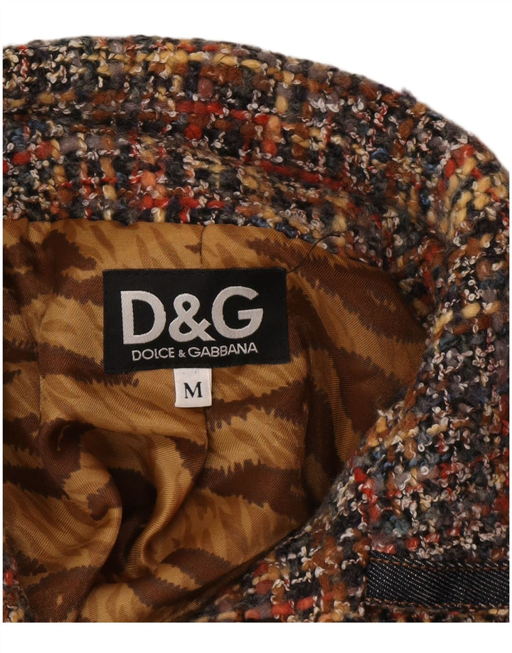 DOLCE & GABBANA Jachetă Blazer pentru femei UK 12 Medium Multicolore cu pete