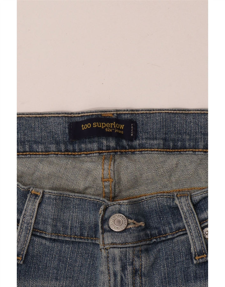 Blugi Levi's 524 Super Low Capri W32 L23 Albastru