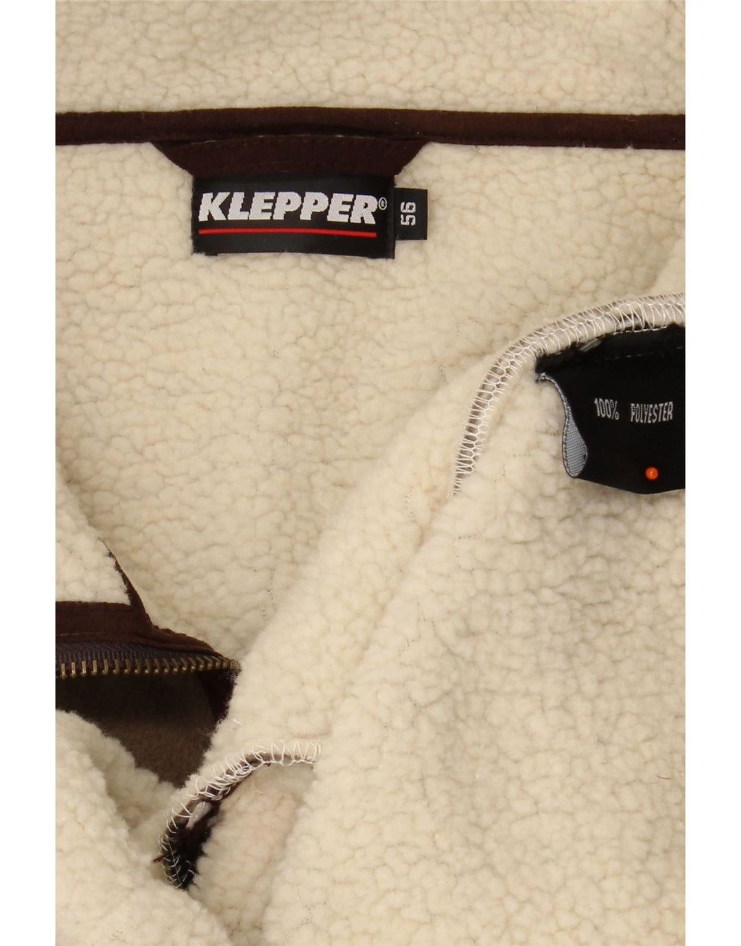 Jachetă pentru bărbați KLEPPER Sherpa Fleece IT 56 3XL Kaki Poliester