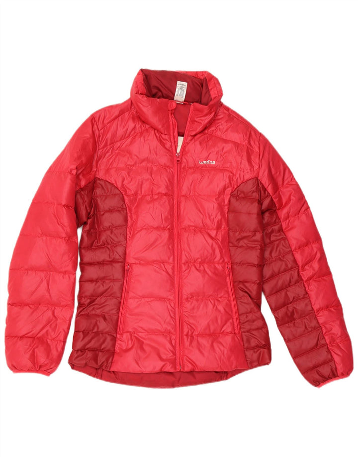 Jachetă căptușită pentru bărbați Wedze UK 34 XS Poliester color bloc roșu