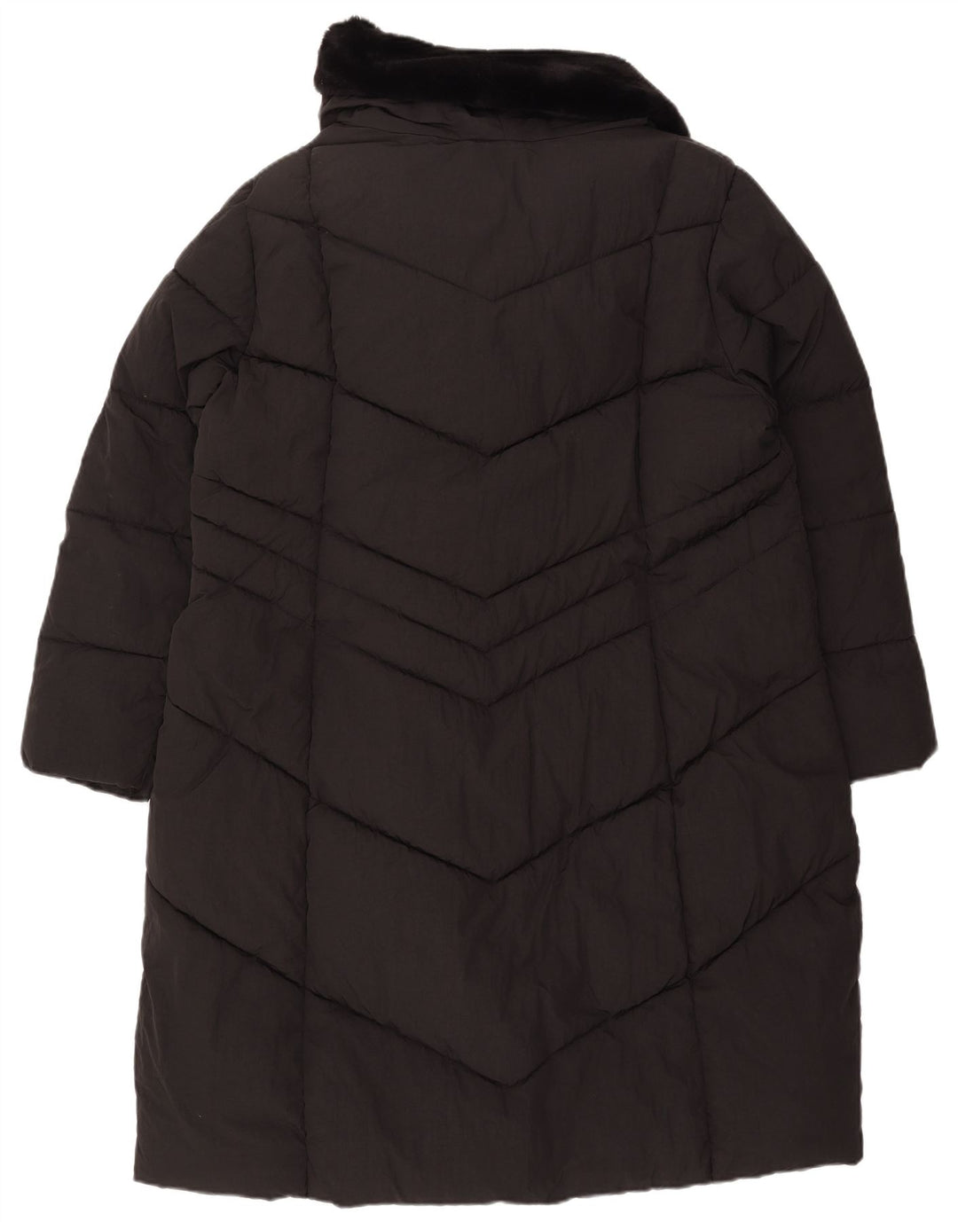 MONSOON Palton căptușit pentru femei UK 18 XL Nylon negru