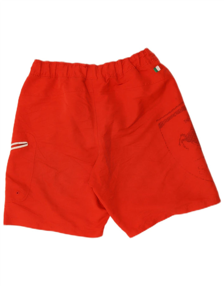 Pantaloni scurți de înot Puma Ferrari Graphic pentru bărbați, poliester roșu mediu