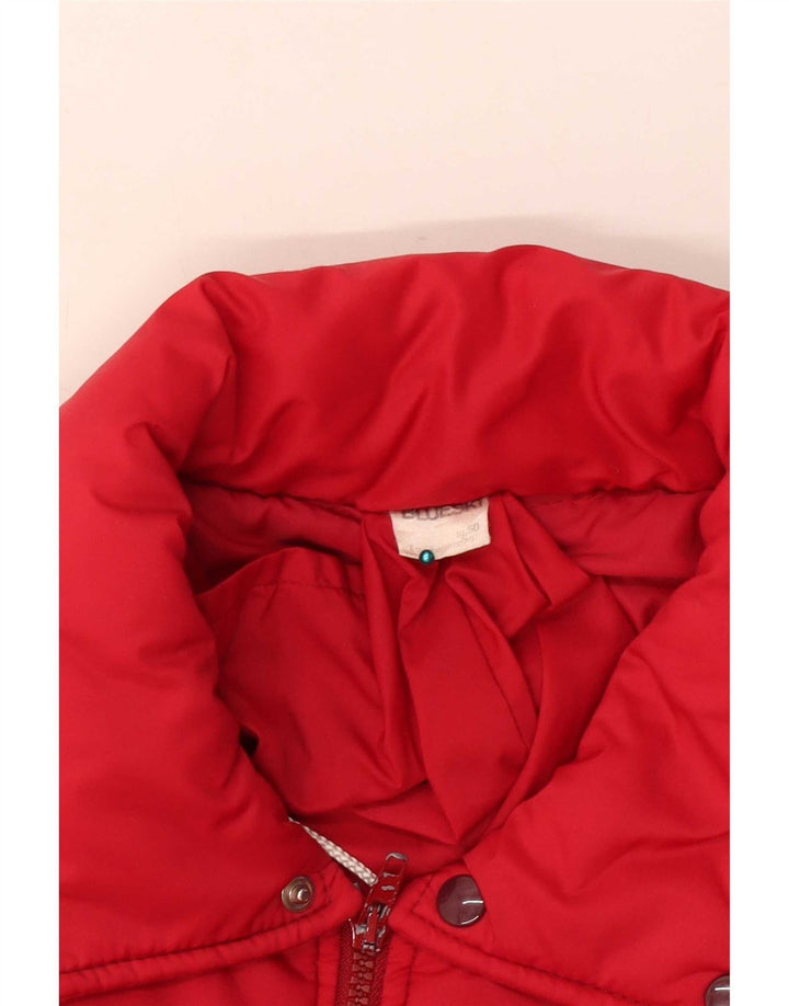 Jachetă căptușită vintage pentru femei IT 50 XL poliester roșu