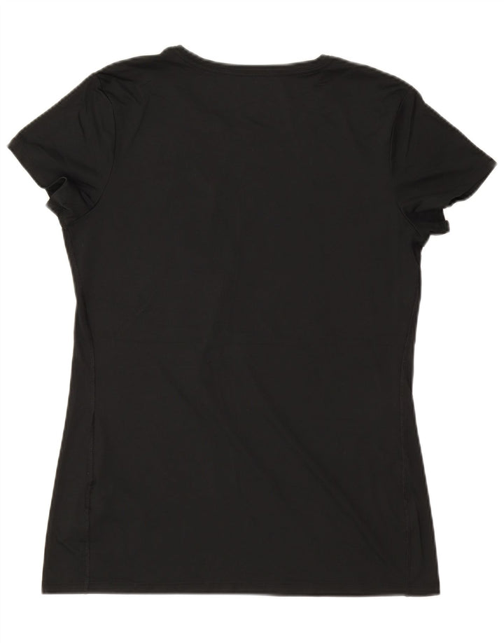 Tricou grafic NIKE Dri Fit pentru femei Top UK 14 Poliester negru mare