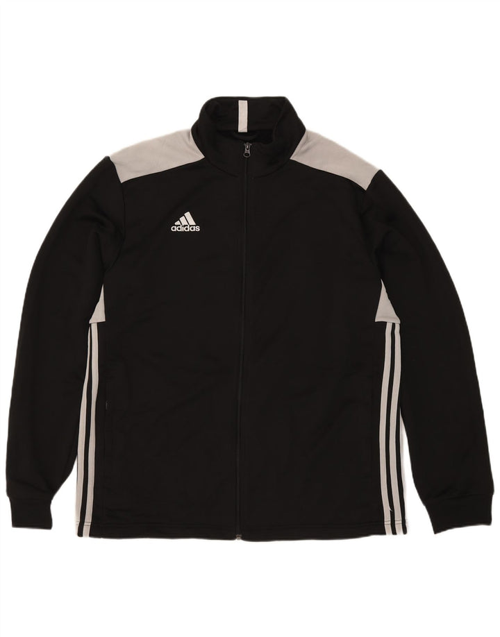Jachetă de trening pentru bărbați Adidas XL, negru, poliester bloc de culoare