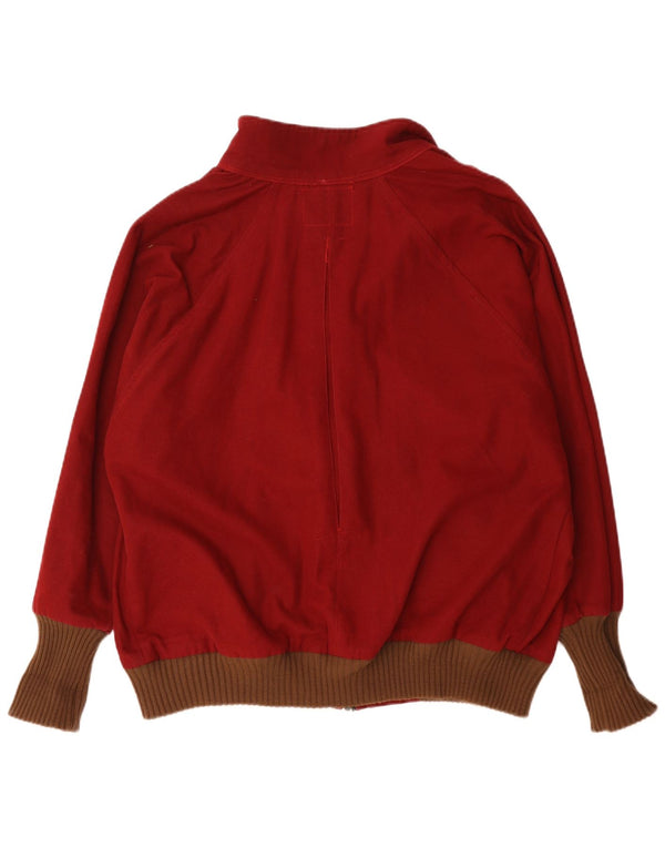Bomber vintage pentru bărbați UK 44 2XL Burgundy