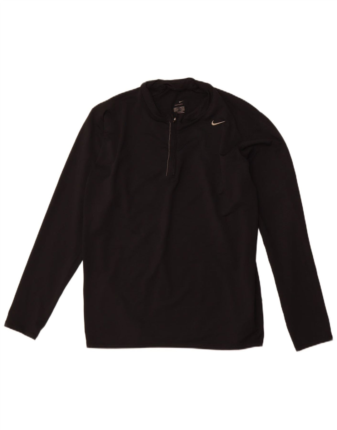 Top cu mânecă lungă NIKE pentru bărbați, cu fermoar, XL, poliester, colorat, sport