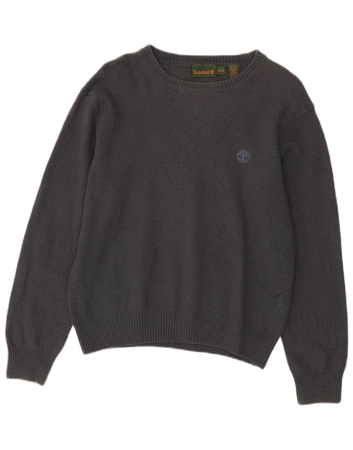 Pulover pentru femei TIMBERLAND cu gât de barcă UK 14 Lână gri mediu