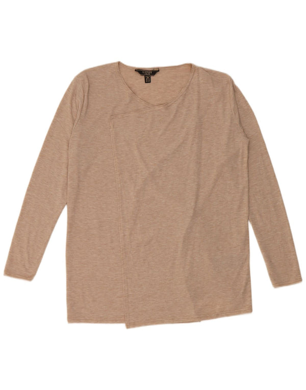Top cardigan pentru femei Lipsy UK 14 mare, bej, viscoză