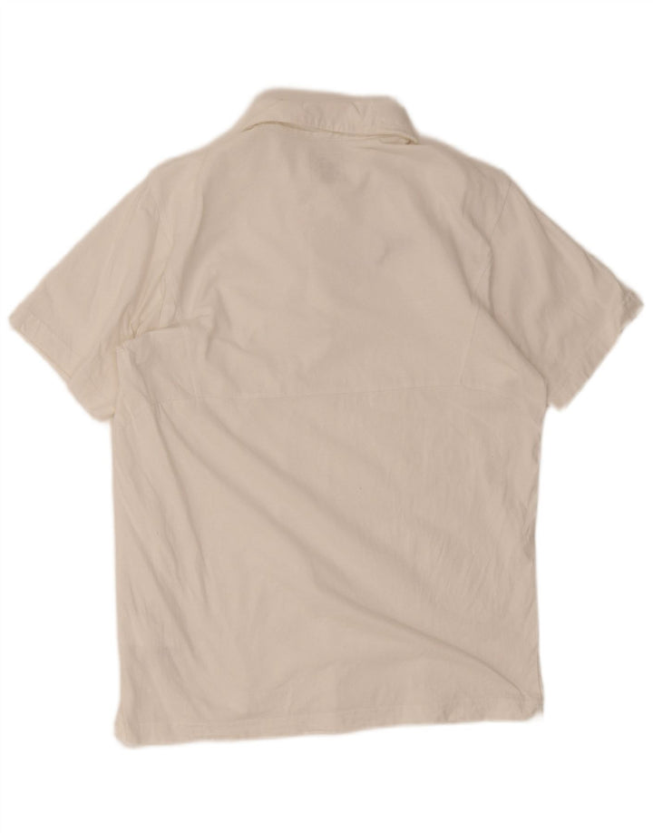 Tricou polo Puma pentru bărbați, bumbac alb mediu