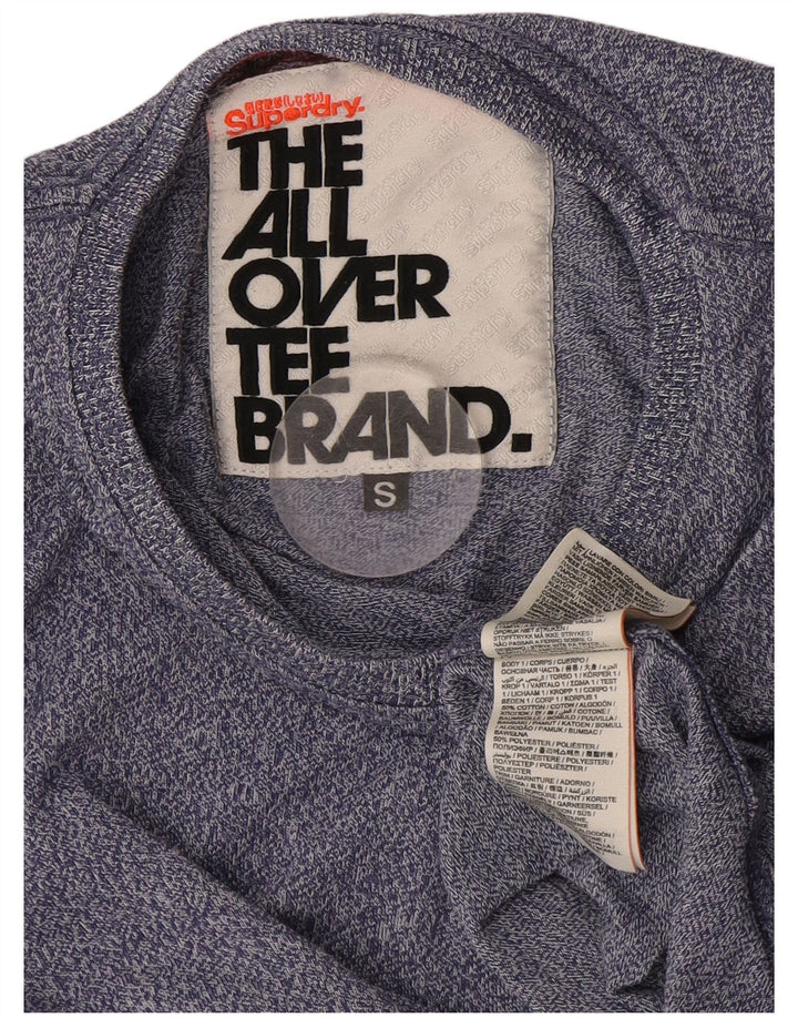 Tricou grafic pentru bărbați Superdry Top mic, albastru, bumbac