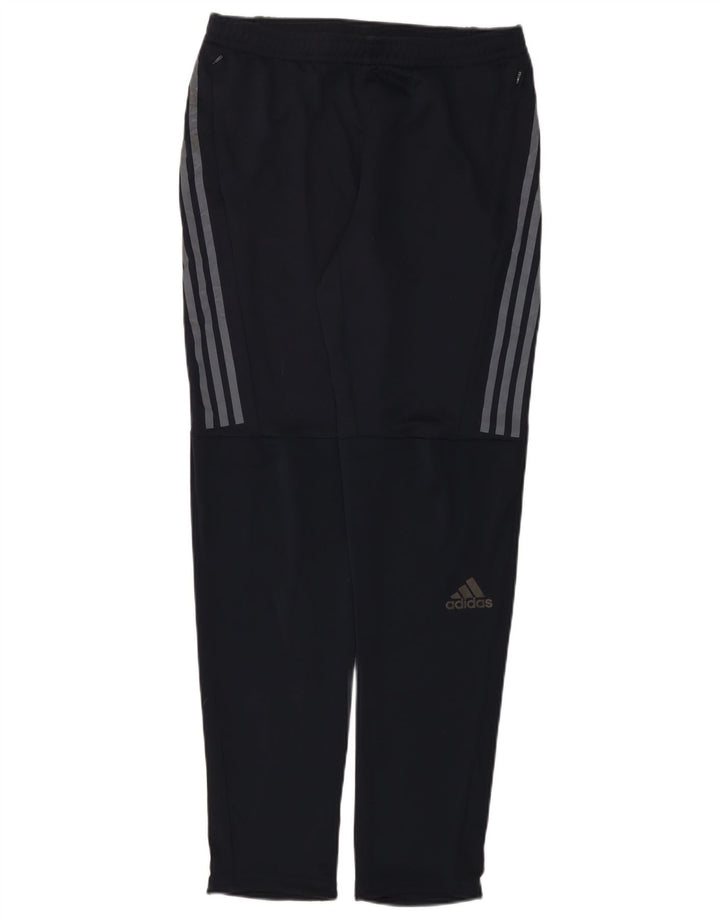 Pantaloni de trening pentru alergare Adidas pentru bărbați, poliester mediu albastru bleumarin