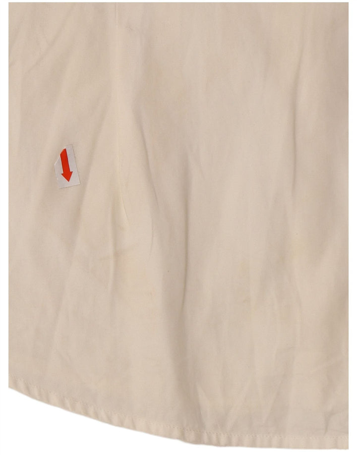 RALPH LAUREN Womens Shirt US 6 Medium White Cotton